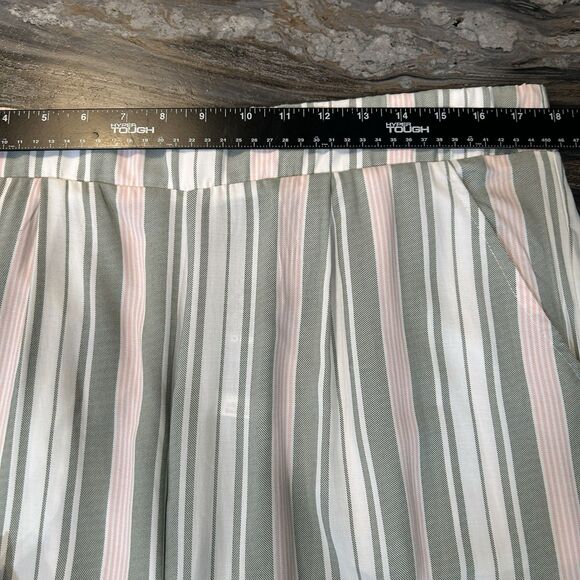 Torrid Womens Pants 1R  (14-16) Pockets Wide Leg Daydream Stripe Cloud Dancer - Picture 8 of 12